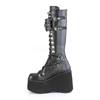DemoniaCult - KERA200 Platform Boots - Black Product image